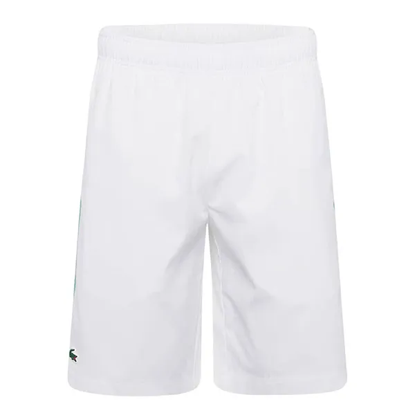 Bộ Quần Áo Cộc Tay Nam Lacoste Men's Sport Recycled Polyester Tennis Màu Trắng - Xanh Size 3
