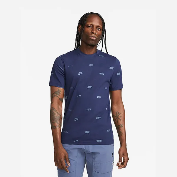 Bộ Quần Áo Cộc Tay Nam Nike All-Over Print FD1279-410/ FB7441-493 Màu Xanh Navy Size XL - Thời trang - Vua Hàng Hiệu
