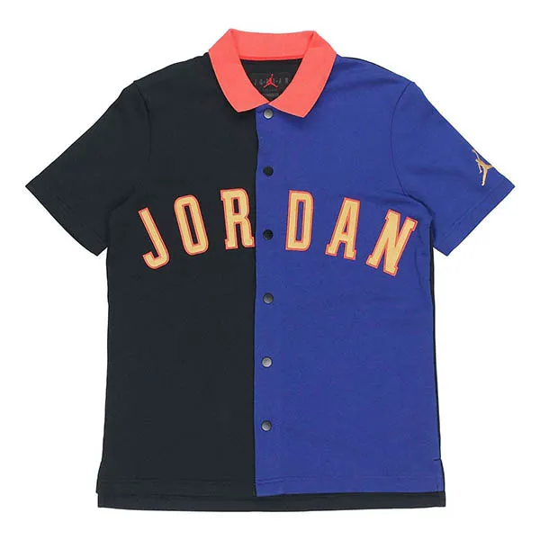 Bộ Quần Áo Cộc Tay Nam Nike Shooting Shirt Deep Royal Set AJ1111-455/DA7207-480 Phối Màu Size M