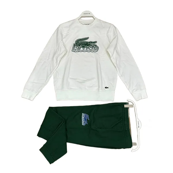 Bộ Quần Áo Nỉ Nam Lacoste Cocodrilo Blanca Hombre Màu Xanh Trắng - Thời trang - Vua Hàng Hiệu