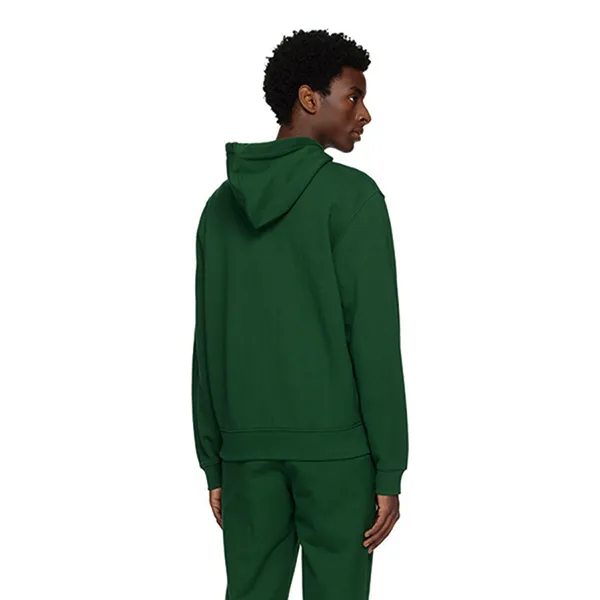 Bộ Quần Áo Nỉ Nam Lacoste Green Zip Up With Front Graphics Màu Xanh Lá