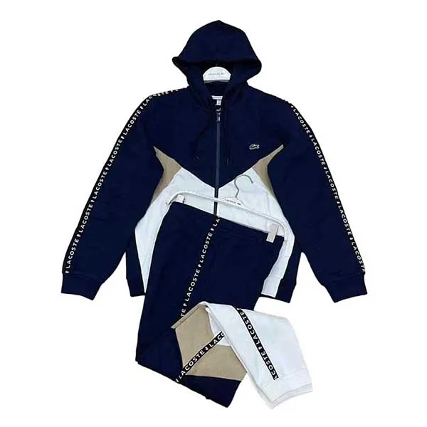 Bộ Quần Áo Nỉ Nam Lacoste Men's Colorblock Lettered Phối Màu