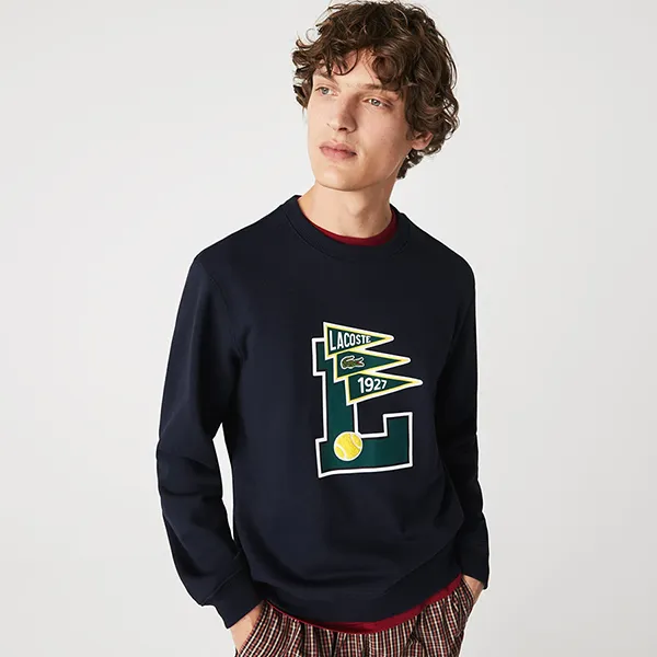 Bộ Quần Áo Nỉ Nam Lacoste Men’s Fleece L Badge Màu Xanh Navy - Thời trang - Vua Hàng Hiệu