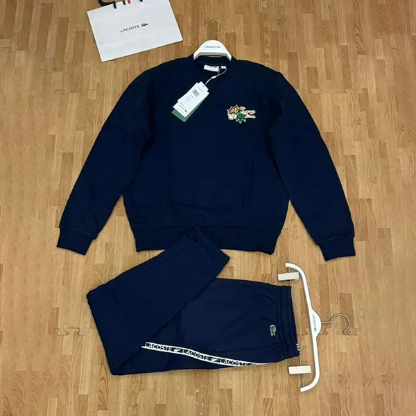 Bộ Quần Áo Nỉ Nam Lacoste Men’s Sport Crew Neck Màu Xanh Navy - Thời trang - Vua Hàng Hiệu