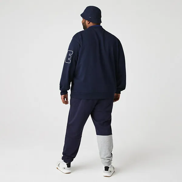 Bộ Quần Áo Nỉ Nam Lacoste Men’s Sport Destructured Branding Crew Neck Màu Xanh Navy - Thời trang - Vua Hàng Hiệu