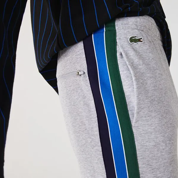 Bộ Quần Áo Nỉ Nam Lacoste Men’s Sport In Color-Block Fleece Gray Màu Xám - Thời trang - Vua Hàng Hiệu