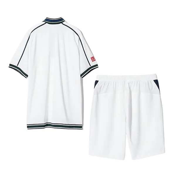 Bộ Thể Thao Nam Uniqlo Tennis Nishikori 2024 Màu Trắng