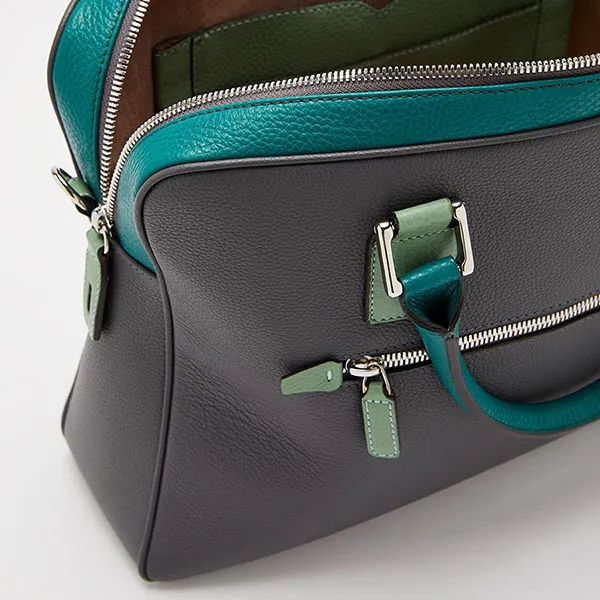 Cặp Xách Tay Biagini Burano Briefcase Green Màu Xanh Green