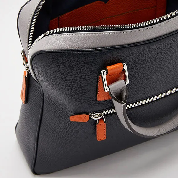 Cặp Xách Tay Nam Biagini Burano Briefcase Blue Màu Xanh Blue