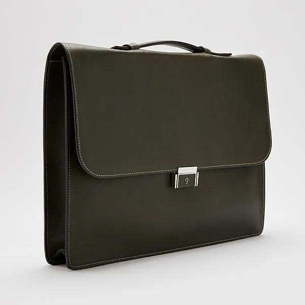 Cặp Xách Tay Nam Biagini Lagoon Briefcase Green Màu Xanh Green
