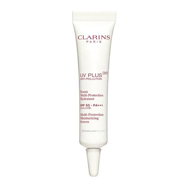 Combo Kem Chống Nắng Clarins (UV Plus Rosy Glow SPF50/PA++++ Màu Hồng 50ml + UV Plus [5P] SPF 50 PA+++ Translucent Không Màu 10ml)