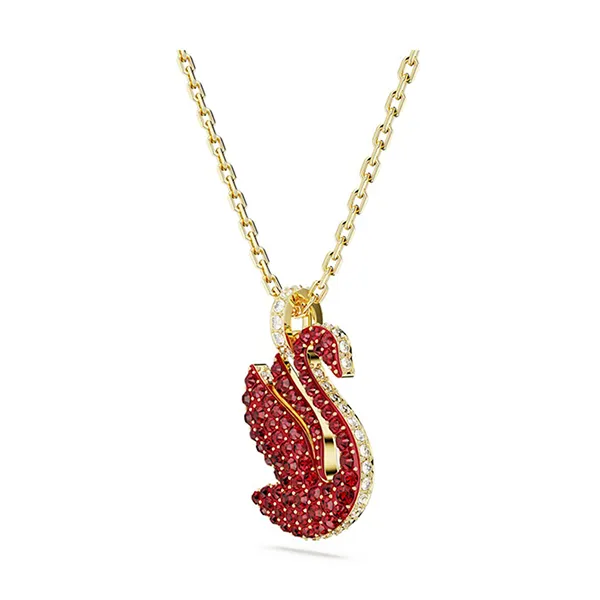 Dây Chuyền Nữ Swarovski Iconic Swan Pendant Swan, Medium, Red, Gold-Tone Plated 5647871 Màu Đỏ Vàng