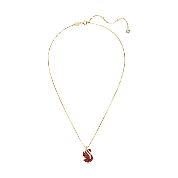 Dây Chuyền Nữ Swarovski Iconic Swan Pendant Swan, Medium, Red, Gold-Tone Plated 5647871 Màu Đỏ Vàng