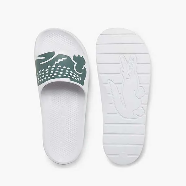 Dép Lacoste Croco 2.0 Slides Màu Trắng