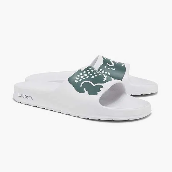 Dép Lacoste Croco 2.0 Slides Màu Trắng