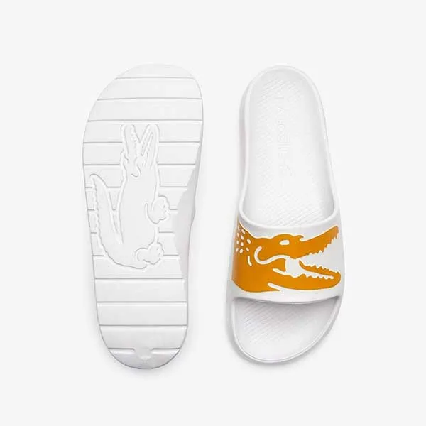 Dép Lacoste Ricky Regal Crocoslide 2 Màu Trắng Size 39.5