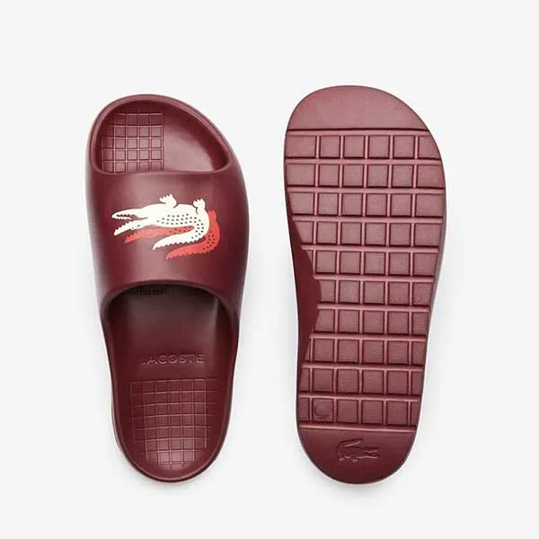 Dép Lacoste Serve Slide 2.0 123 Evo Synthetic Slides 0100-LAC45CMA00053C9007 Màu Đỏ Mận Size 43