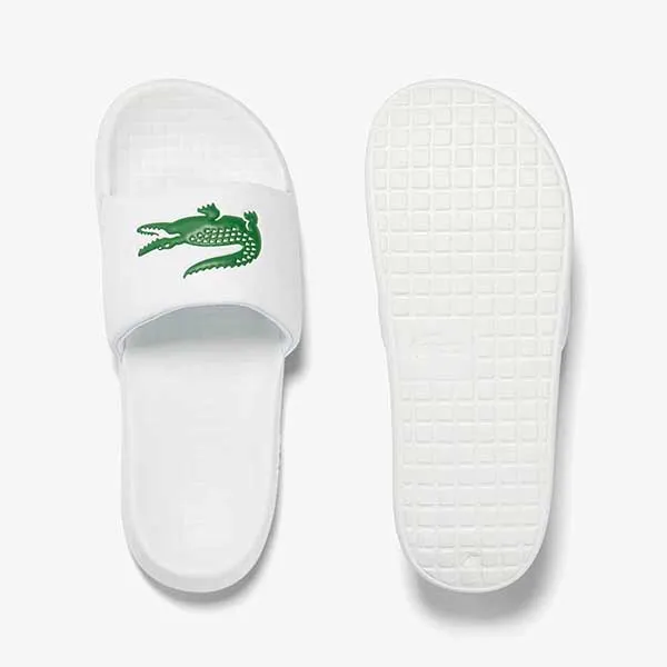 Dép Nam Lacoste Croco 1.0 45CMA0002 Màu Trắng