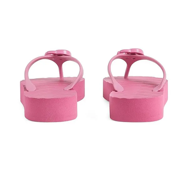 Dép Nữ Gucci GG Rubber Flip Flops Màu Hồng Size 36 - Dép - Vua Hàng Hiệu