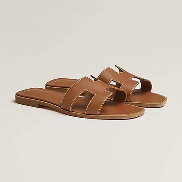 Dép Nữ Hermès Oran Sandals Brown Màu Nâu Size 35.5 - Dép - Vua Hàng Hiệu