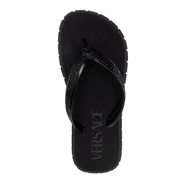 Dép Versace Greca Logo Flip Flop Sandals Màu Đen Size 38
