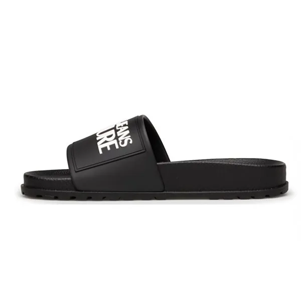 Dép Versace Jeans Couture Slides With Embossed Logo 74YA3SQ2 Màu Đen Trắng Size 39 - Dép - Vua Hàng Hiệu