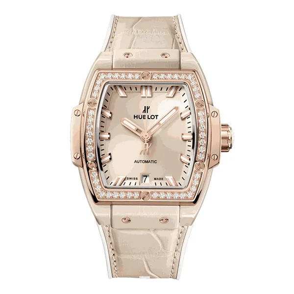 Đồng Hồ Hublot Spirit Of Bigbang Beige Ceramic King Gold Diamond 39mm Màu Be - Đồng hồ - Vua Hàng Hiệu