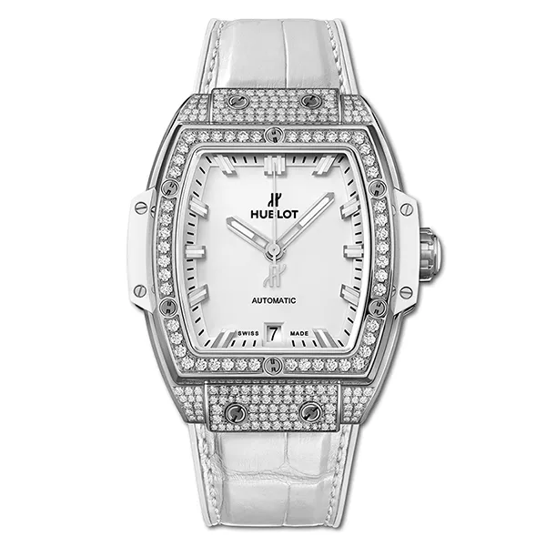 Đồng Hồ Hublot Spirit Of Bigbang Titanium White Pave 39mm Màu Trắng
