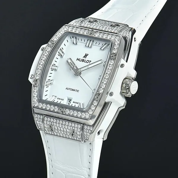 Đồng Hồ Hublot Spirit Of Bigbang Titanium White Pave 39mm Màu Trắng