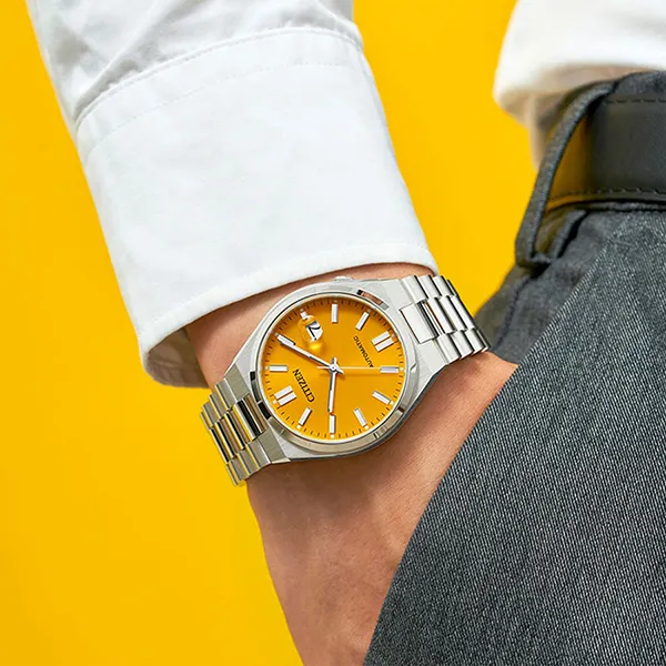 Đồng Hồ Nam Citizen Automatic Orange Dial Men's Watch NJ0150-81Z Màu Bạc - Đồng hồ - Vua Hàng Hiệu