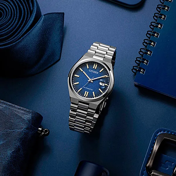 Đồng Hồ Nam Citizen Automatic Blue Dial Men's Watch NJ0151-88L Màu Xanh Bạc