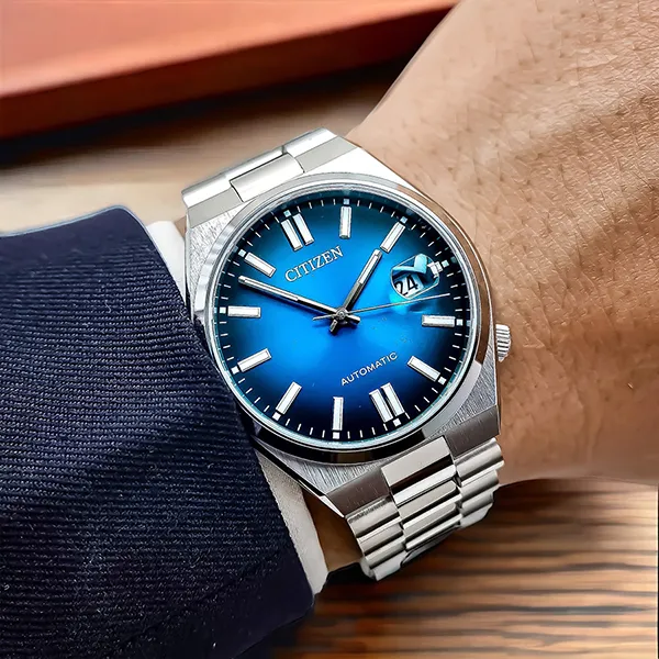 Đồng Hồ Nam Citizen Automatic Blue Dial Men's Watch NJ0151-88L Màu Xanh Bạc