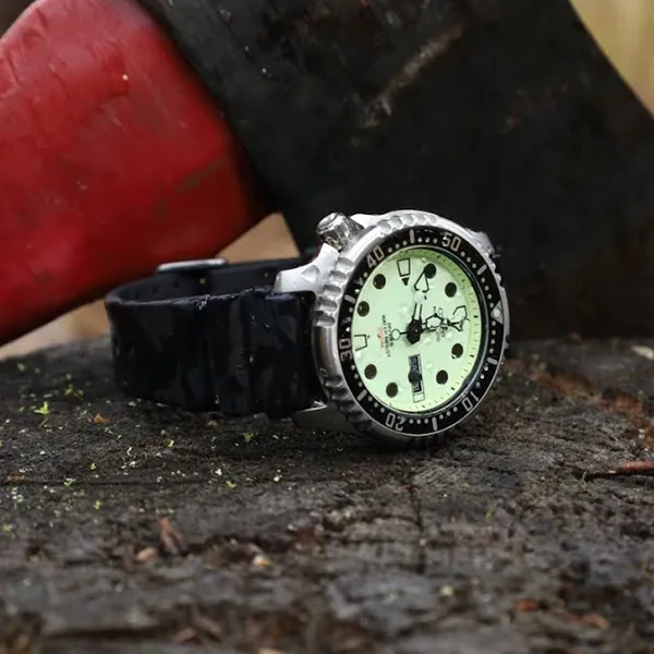 Đồng Hồ Nam Citizen Promaster Marine Automatic Green Dial Men's Watch NY0040-09W Màu Đen Bạc