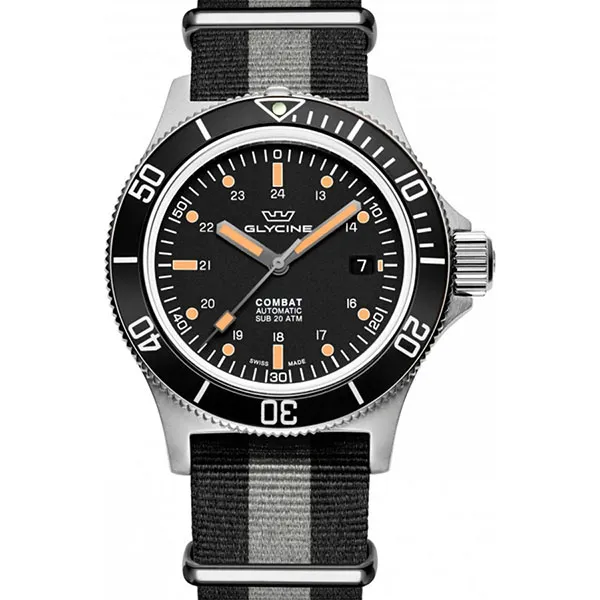 Đồng Hồ Nam Glycine Combat Sub Automatic Black Dial Men's Watch GL0083 Màu Đen - Đồng hồ - Vua Hàng Hiệu