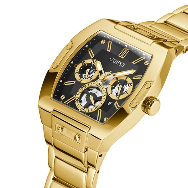 Đồng Hồ Nam Guess Mens Gold Tone Multi Function Watch GW0456G1 Màu Vàng Đen