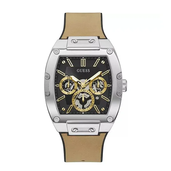 Đồng Hồ Nam Guess Phoenix Silver Watch GW0202G3 43mm Màu Nâu