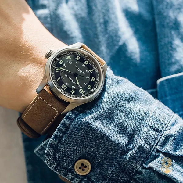 Đồng Hồ Nam Hamilton Khaki Field Automatic Black Dial Men's Watch H70545550 Màu Nâu - Đồng hồ - Vua Hàng Hiệu