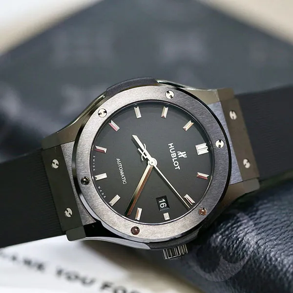 Đồng Hồ Nam Hublot Classic Fusion Ceramic Black 42mm 542.CM.1171.RX Màu Đen