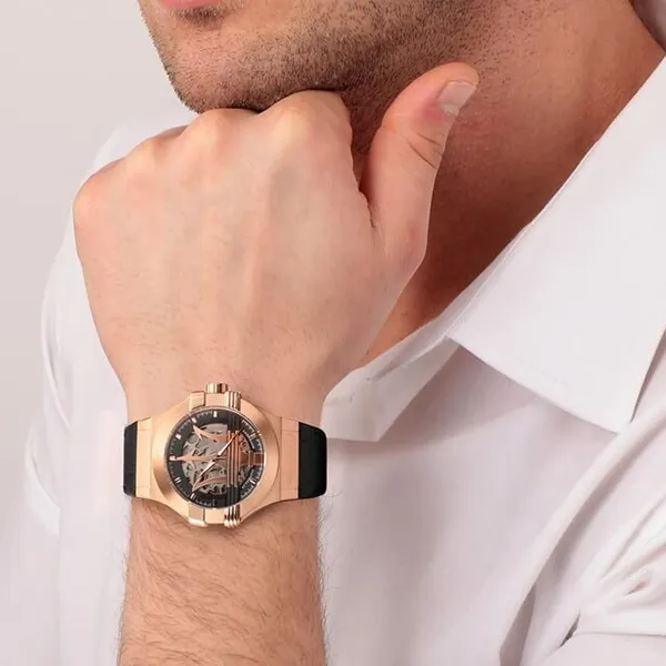 Đồng Hồ Nam Maserati Potenza Automatic Quartz R8821108002 Màu Đen Vàng Hồng - Đồng hồ - Vua Hàng Hiệu