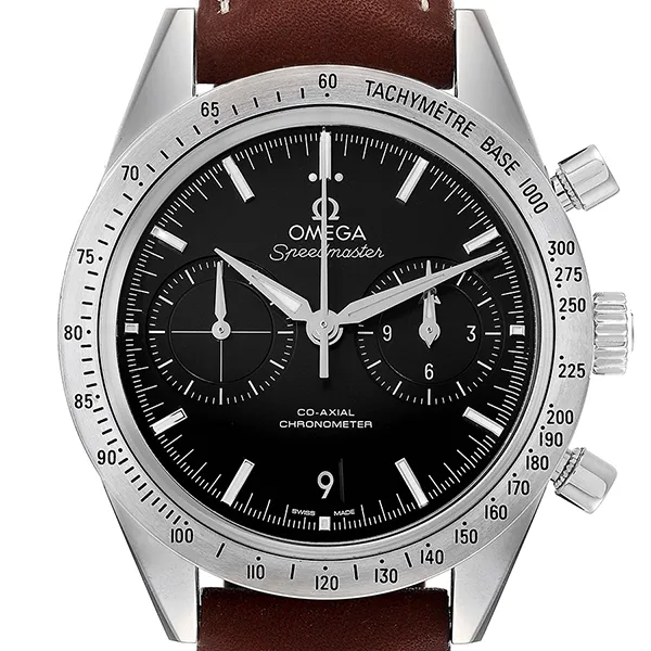 Đồng Hồ Nam Omega Speedmaster Chronograph Automatic Men's Watch 33112425101001 Màu Nâu Đen
