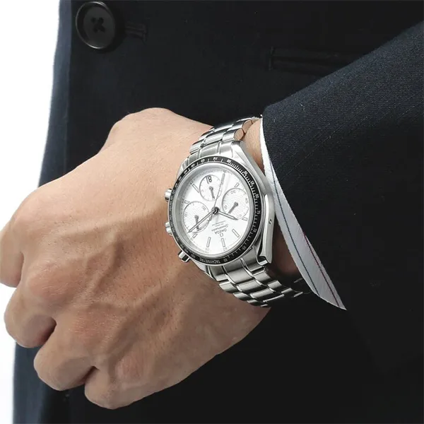 Đồng Hồ Nam Omega Speedmaster Racing Automatic Chronograph Men's Watch 32630405002001 Màu Bạc Đen