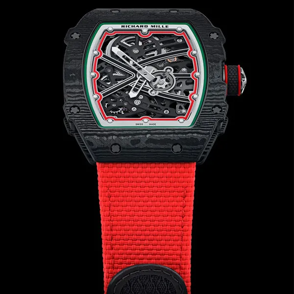 Đồng Hồ Nam Richard Mille 67-02 Automatic Italy Carbon Màu Đỏ - Đồng hồ - Vua Hàng Hiệu