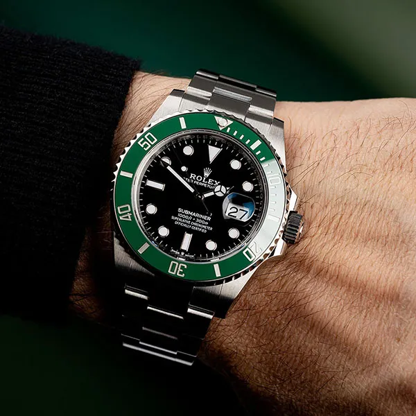 Đồng Hồ Nam Rolex 126610LV Kermit Submariner 41mm Màu Bạc