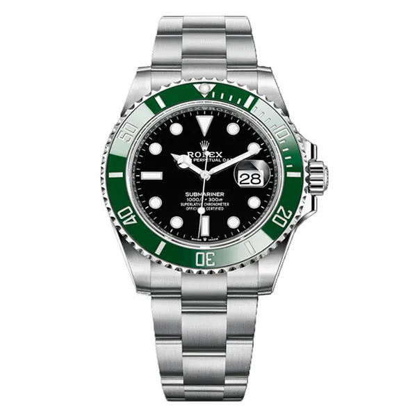 Đồng Hồ Nam Rolex 126610LV Kermit Submariner 41mm Màu Bạc