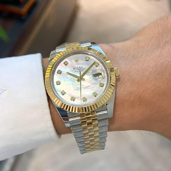 Đồng Hồ Nam Rolex Datejust 41mm MOP 126333 Màu Demi (Vàng - Bạc) - Đồng hồ - Vua Hàng Hiệu