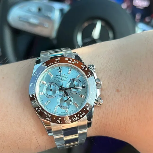 Đồng Hồ Nam Rolex Daytona 116506A Baguette 40mm Ice Blue Màu Bạc Xanh - Đồng hồ - Vua Hàng Hiệu