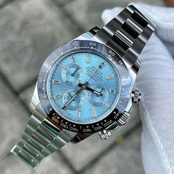 Đồng Hồ Nam Rolex Daytona 116506A Baguette 40mm Ice Blue Màu Bạc Xanh - Đồng hồ - Vua Hàng Hiệu