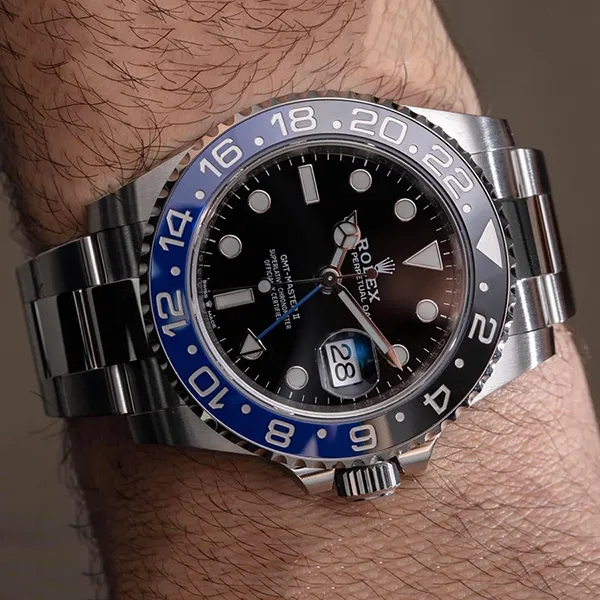 Đồng Hồ Nam Rolex GMT Master II 126710BLNR 40mm Màu Bạc Mặt Đen - Đồng hồ - Vua Hàng Hiệu