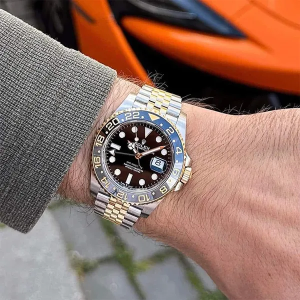 Đồng Hồ Nam Rolex GMT Master II 126713GRNR Màu Bạc/Vàng Gold - Đồng hồ - Vua Hàng Hiệu