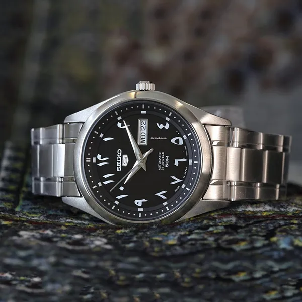 Đồng Hồ Seiko 5 Automatic Black Arabic Dial Men's Watch SNKP21J1 Màu Đen Bạc - Đồng hồ - Vua Hàng Hiệu
